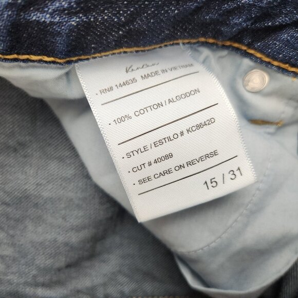 Kancan Jeans Women's Size 15/31 Distressed Ultra High Rise Straight Ankle Denim - Picture 3 of 10